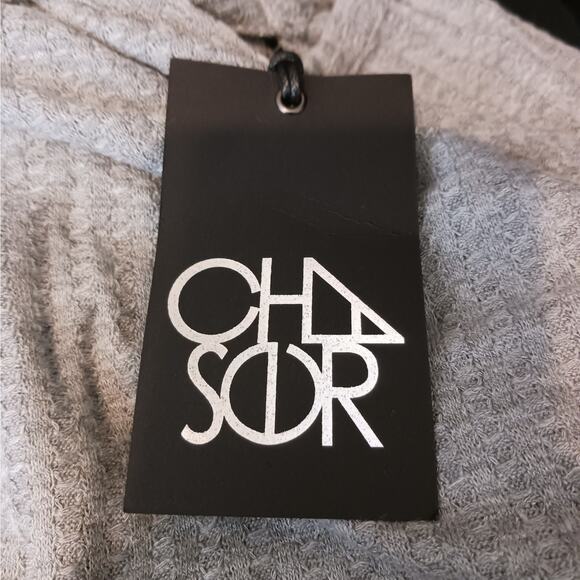 Chaser Open Criss Cross Back Waffle Knit Top NWT - Picture 6 of 8